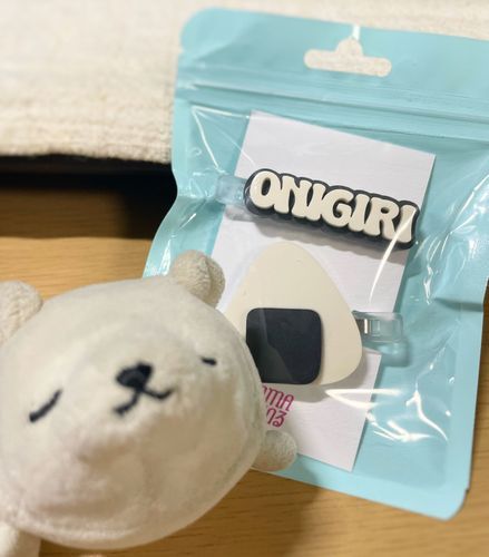 アニメイトでおにぎりのクリップ買ってもらった。