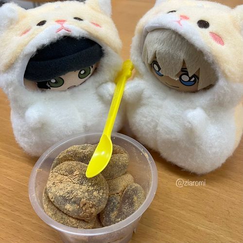 😦🐹おもち…いっぱい…
🙂🐹ほかのぬいもよんできましょう！