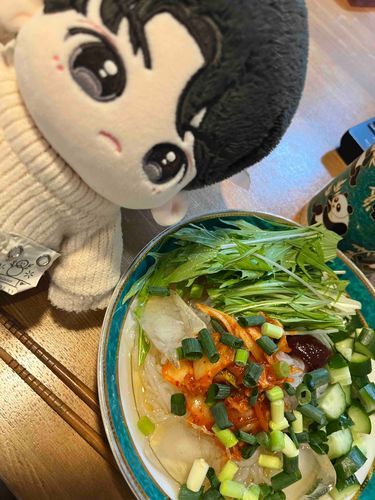 しらたき冷麺作ったよ❗️