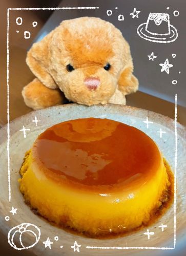 いっぱいお写真あるから　今日もお日記！
かぼちゃプリン　作った！🍮🎃初めて作ったけど　うまし‼️‼️‼️‼️