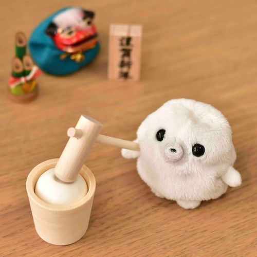 もちつき〜！！もっちもち。

ほたてもお餅みたい！？