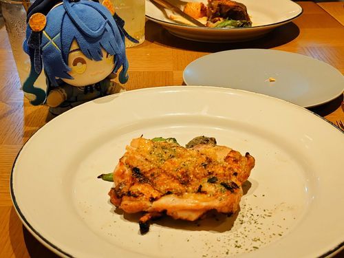 グリル食べに行きました。
鶏肉おいしかったね～✨✨