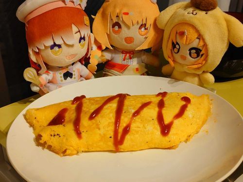 きらたまちゃんの大好物のオムライスを作りました🍅🍳🍚