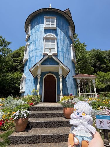 「ムーミンの家〜!!2回目だね!!」