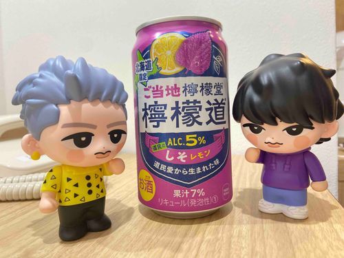 限定檸檬堂を紹介してくれるソフっか&ひかビ。ぬいだと濡れちゃう場面で大活躍です。