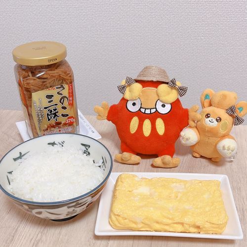 チーズバターだし巻きとごはんのお供いろいろ~