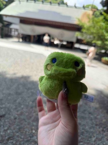 ちょっと前に行った神社だっち！！
暑かっただっち！！