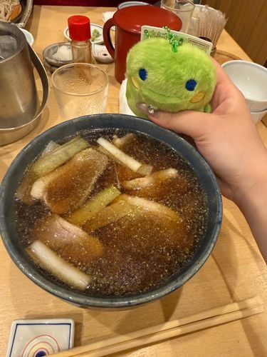 鴨そばだっち！山椒でたらこ唇が悪化しただっち……