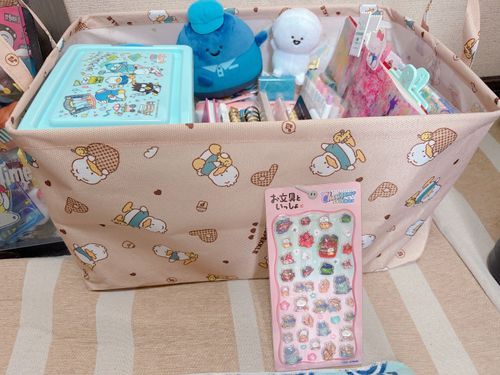 ダイソーでペックルの収納ボックスやっと見つけたから、文具を整理したよ🤎あと、お文具さんのシールをアベイルで発見☺️