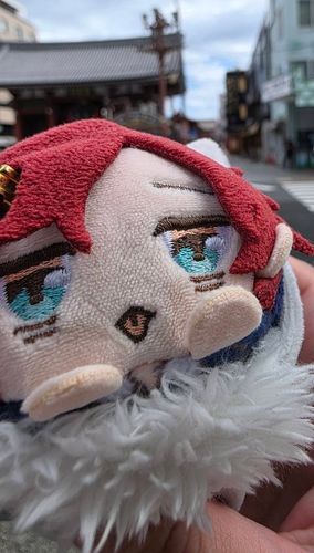 後ろに見えるのが浅草寺もちよぉ✨✨