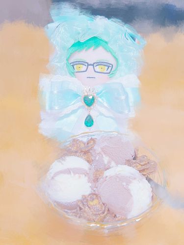 あいすをいただきました
