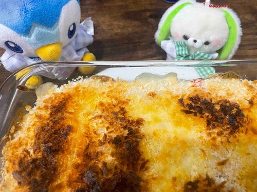 🐧カニクリームコロッケ風らしいぽちゃ
🐰おいちそね！