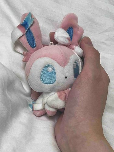 🎀💕おねえさんが、｢ぬいは ひとがさわってるほうが かわいいらしいよ〜｣っていってたから とってもらったわ
なんかおねえさんの てが くろっぽく みえちゃったけど、わたしがかわいくみえたら それでいいんだって
わたしのかわいさ、ばいぞうしたかしら？