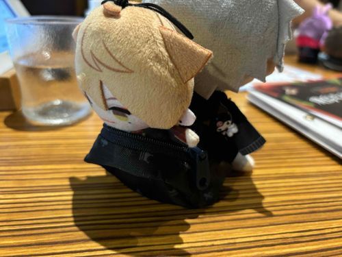 ズハぬいのリュックに一パペが入れる！このまま持ち帰りができるね！（お隣さん：やめて😱）
