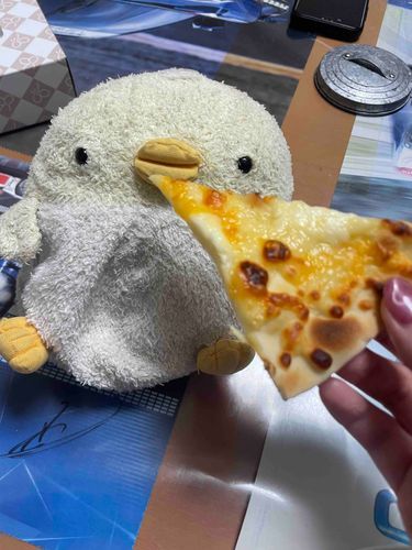 ピザもぐもぐだっぴよよ🐣