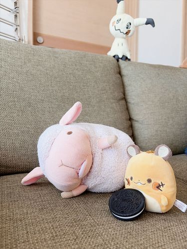 エアコンきいてる部屋でごろごろ、
さいこうやなあ〜！

デデンネはよろこんどるけど
このオレオは食べられへんやつやで

…なんか、視線かんじるな？