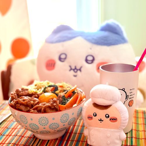 くりまんじゅうシェフの本日のランチ〜豚肉のビビンバ丼（キムチは苦手なのでナシで）〜