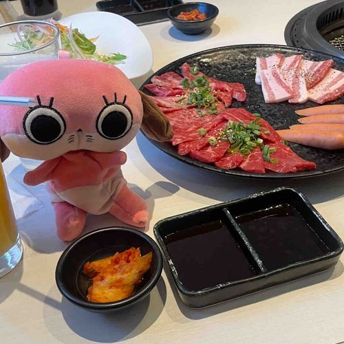 久しぶり✨
げんきもりもりおにくたべるよ！