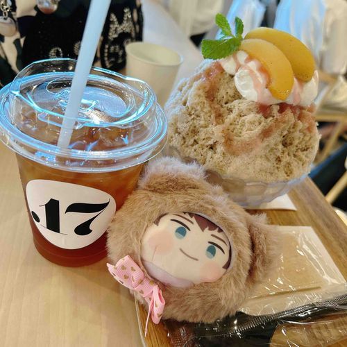ことしはじめての、かきごおりだ🍑🍧✨