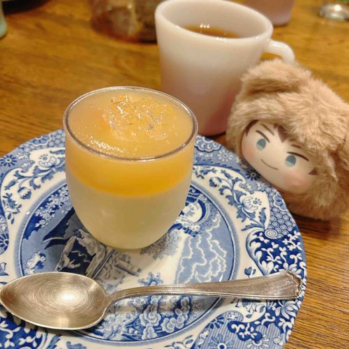 かぞくとのだんらんは、たいせつだな。もものぷりんだ🍑🍮