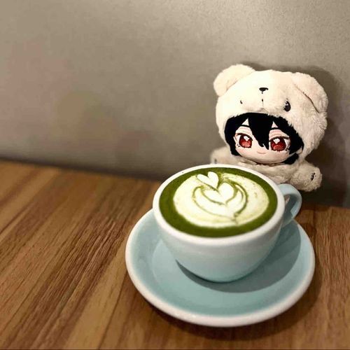 ひといき　ついてきたのじゃ…🍵　まっちゃらて　あますぎず　おいしかったぞい