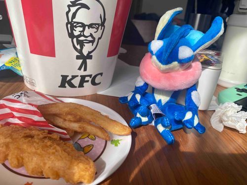 お昼ご飯は、ケンタッキー
