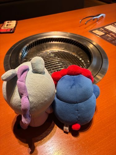 これからお肉焼くんだって
僕たちにもくれるかな