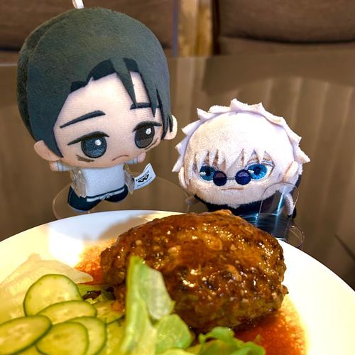 早く食べたいね、ハンバーグ