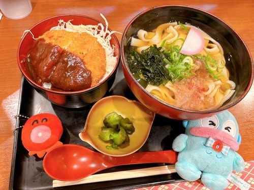 愛知県にきたよ！きしめんと味噌カツ❣️とっても美味しかったよ！