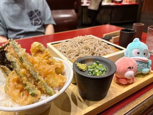 お蕎麦と天丼だよ❣️
楽しい休日だね❣️⭐️