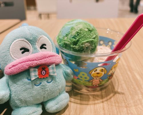 サーティワン❣️どうぶつの森コラボの味とサクラ味にしてみたよ〜とってもおいしかった！
