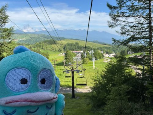 車山高原でリフトに乗ったよ！風が気持ちよくて景色もよくて楽しかったぁ⭐️