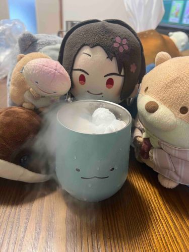 アイスかったときにドライアイスもらったでしゅ！もくもくでしゅ♡