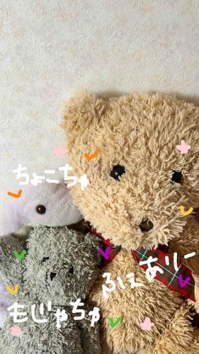 一緒に写真撮った❣️🧸💖