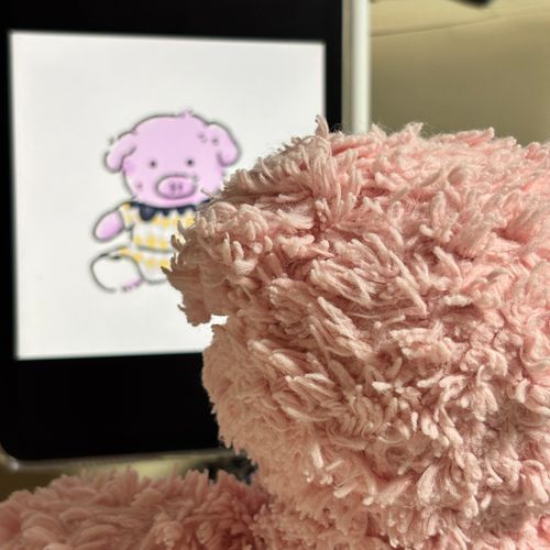 ちゃちゃんがにがおえかいてくれたぶぅ！