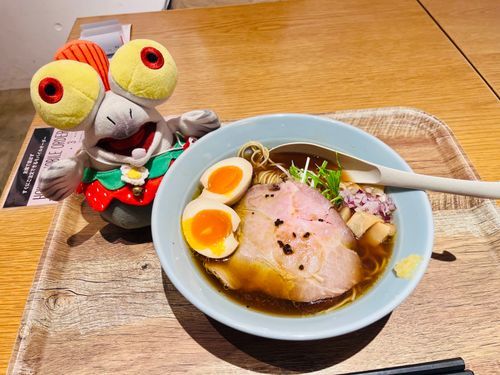 おひるは　ちゅーかそば　たべた！
あじたま　おっきくて　うまうま！