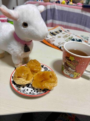 ちっちゃいケーキをにんげんが作ってくれたよ！いっこへたなのはないしょ🤫
