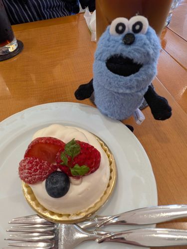 レアチーズケーキです！好きな味でした！
苺とかの酸味がいい仕事してたよ！