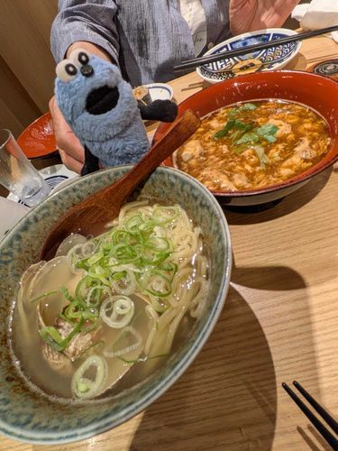 しめに鯛出汁あさりラーメン食べたよ！
スープがすごく美味しかったよ！
あさりもいっぱい入ってたよ！