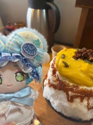 かぼちゃのかき氷、美味しかったね🍧