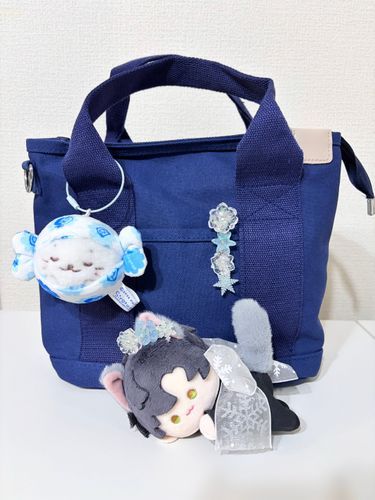 私達と出かけるためのサブバッグを購入したようだ。お揃いのヘアクリップはここにつけることにしたんだな。