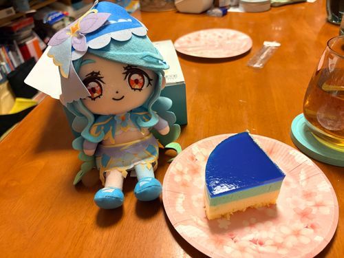 せっかくなので青い子と