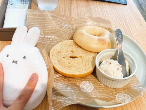 ベーグルを食べました🥯(好物)