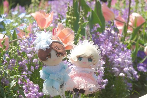 たちゅみとお花畑に行きましたよ。エレガンスでしょう？✨