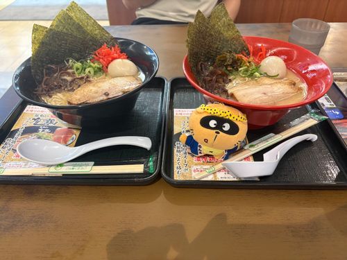 かえりは ラーメン🍥🍜
ゆっくり ごあんぜんに 帰ろう〜🚗