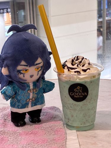 ゴディバのチョコミントリキサー飲んできたよ♡
美味しかった〜〜