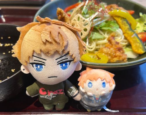 🐦唐揚げさらだつけ麺だ
🐣えいようもりもり！