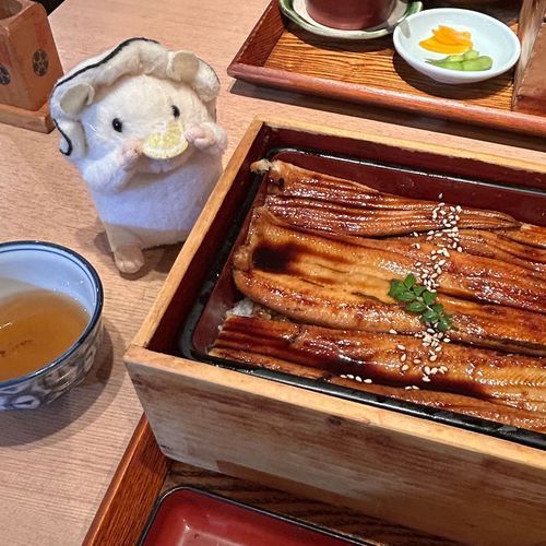 牡蠣ハムでち。
あなご専門店さんに行ってきたでち。
看板メニューのあなご箱めしを注文したでち。
ふわふわで絶品でちた。
牡蠣ハムは山椒をつけるのがお気に入りでちたけど、最後お茶漬けにするのもなかなかでちた。