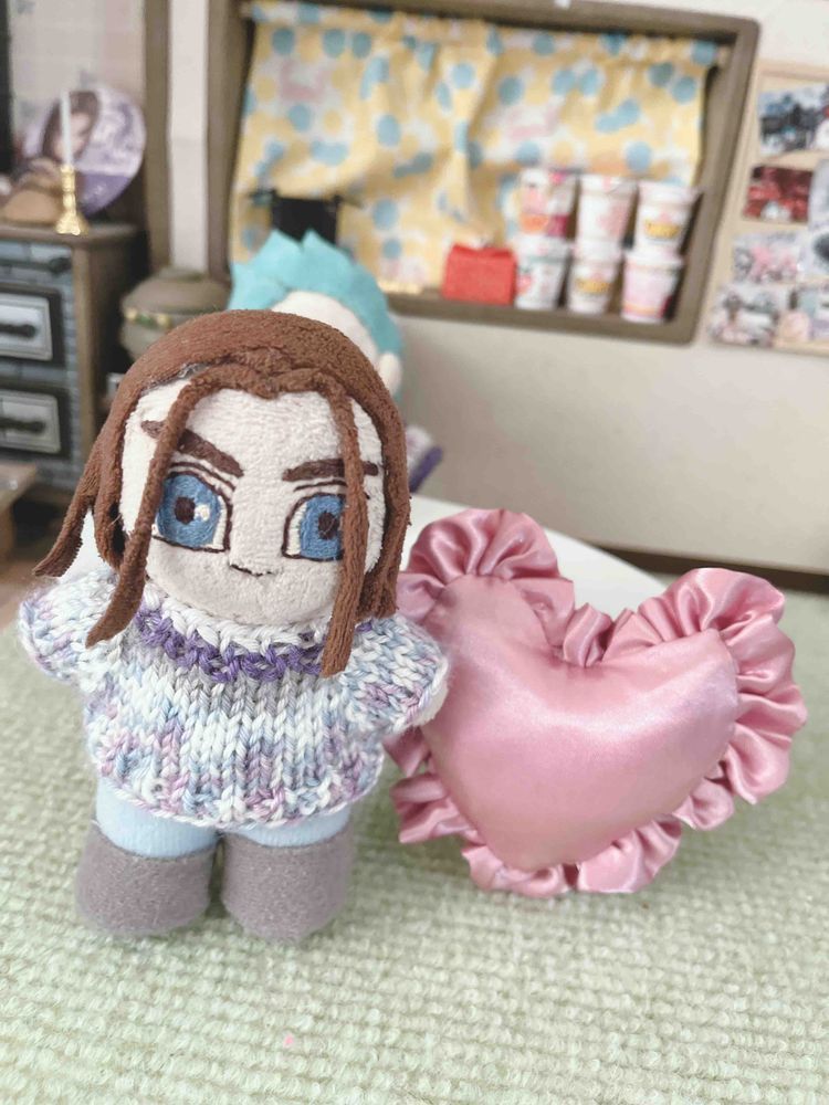 セリアの枕、めっちゃ可愛い🩷