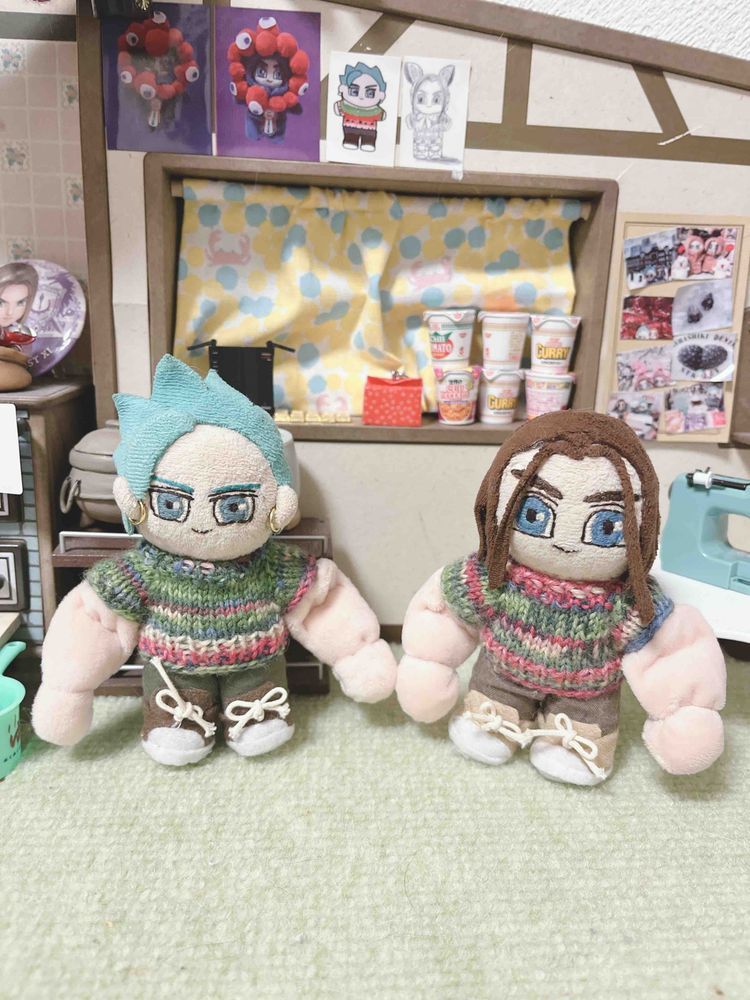 悲しいことがあったのでぬいちゃんをマッチョにした